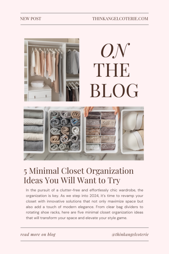 minimal closet organization