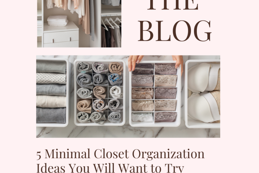 minimal closet organization