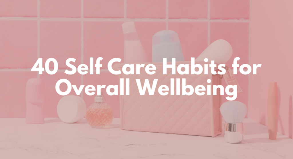 self care habits